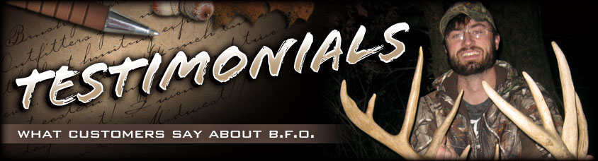 Ohio Hunting Testimonials and Endorsements - Brushy Fork Outfitters