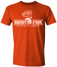 Brushy Fork Outfitters Brand T-Shirt - Hunter Orange